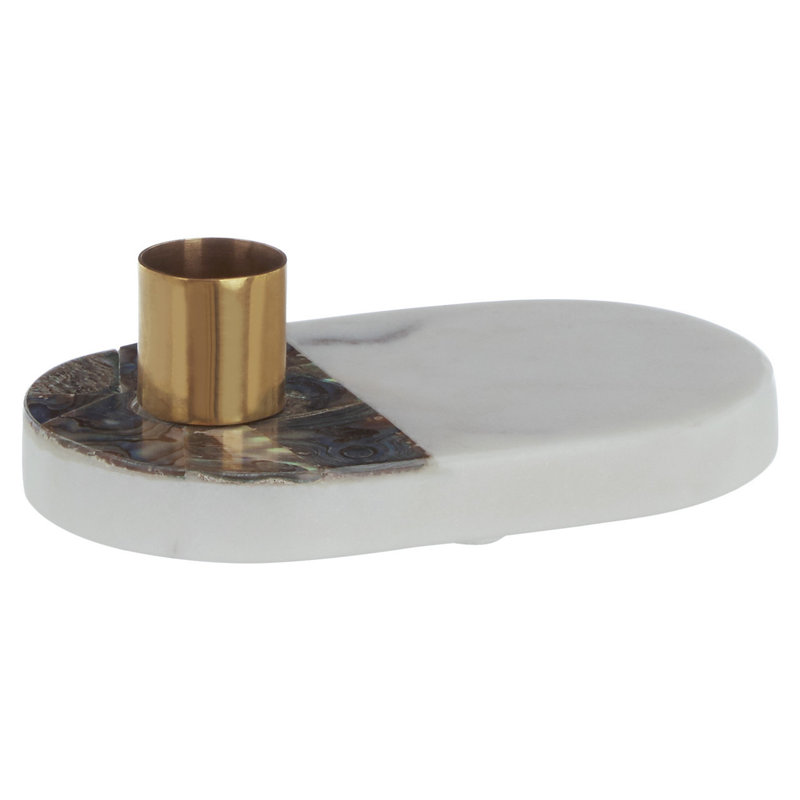Jill Stoneware Tabletop Candlestick