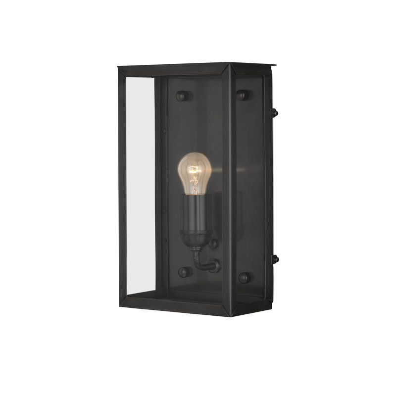 Royster 1 - Light Outdoor Wall Sconce, Matte Black