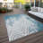 Lamanna Washable Damask Indoor / Outdoor Rug-109576304