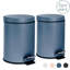 Harbour Housewares 3L Square Bathroom Pedal Bins-1206403727