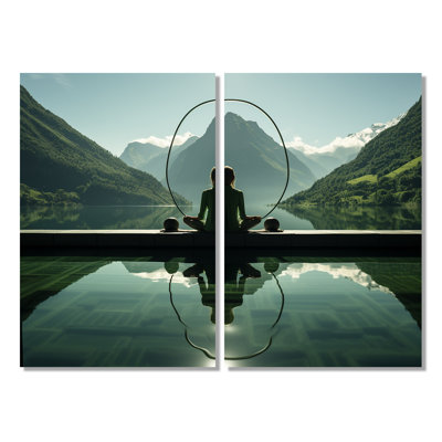 Yogic Balance Horizon - impressions d'art traditionnelles sur toile