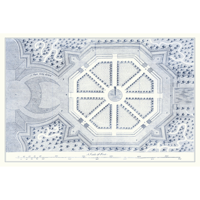 Kitchen Garden Plan II - Wrapped Canvas Art Prints, 30cm H x 46cm W x 3.8cm D
