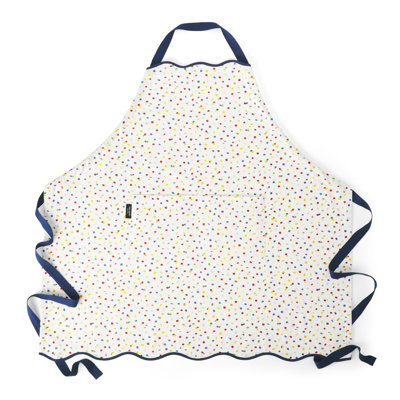 Tablier à confettis doubles kate spade new york, blanc, 33 po x 33 po