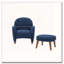 Chaise de loisir rembourrée avec repose-pieds-1838683259
