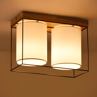Avrit Linen Flush Mount