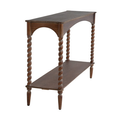 Rustic Console Table with Shelf