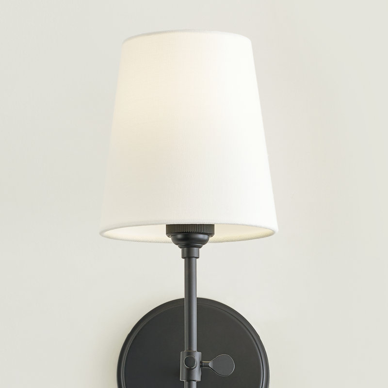 Baker 1 - Light Bath Sconce, Midnight Black, No