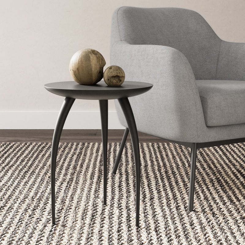 Elements End Table, Antique Brass