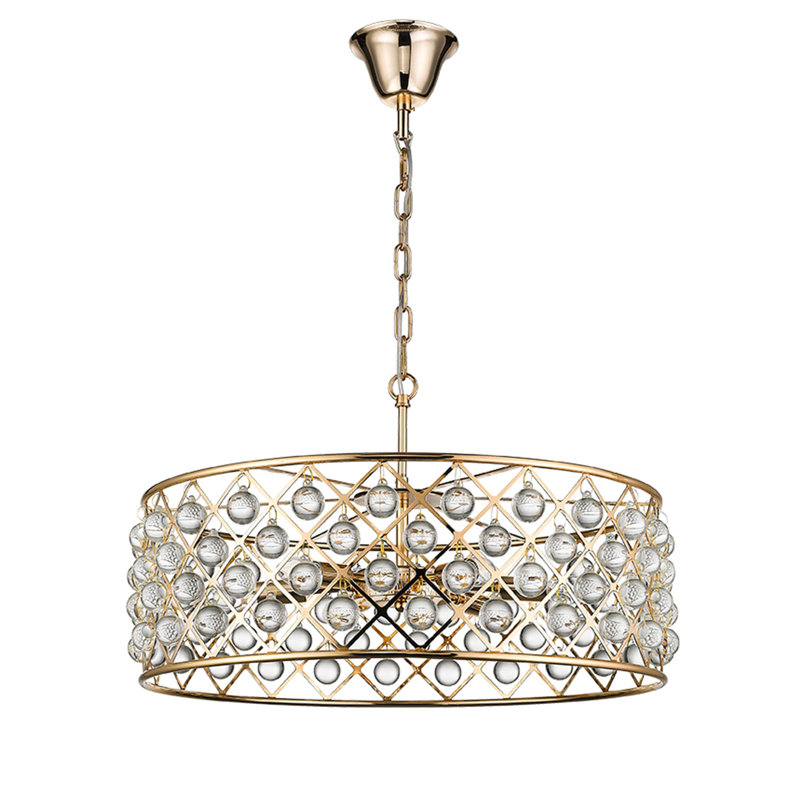 Katharine 6 - Light Drum Chandelier, Gold
