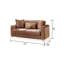 Causeuse de style moderne Luna, un mélange parfait de confort et de design contemporain pour votre espace de vie confortable