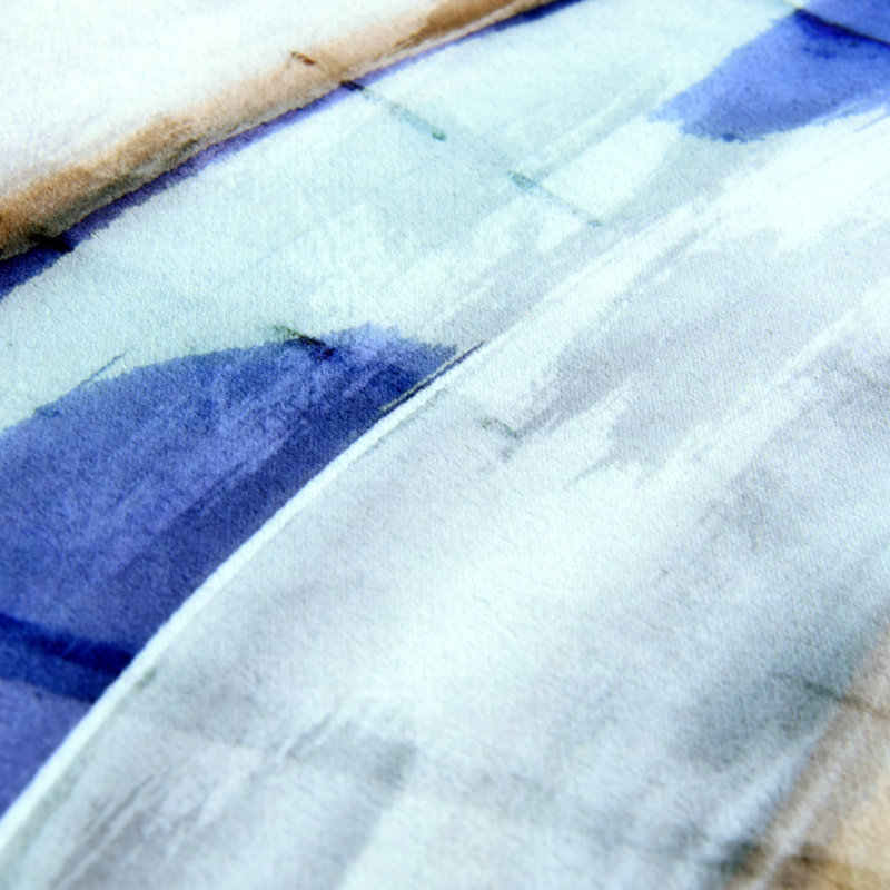 Fantasy Shell II Washable Geometric Area Rug, Power-loomed, Softness with Non-Slipping Backing