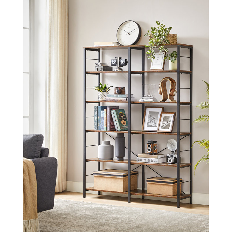Aido 172.5 cm H x 120 cm W Steel Bookcase