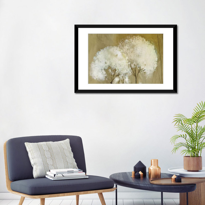 Whisper II par PI Studio - Estampe numérique sur toile tendue avec châssis, H 24 po x l 32 po x P 1 po, Blanc