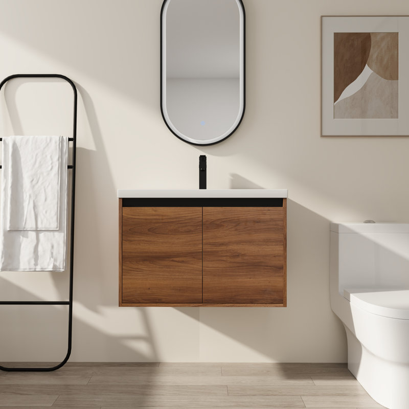Meuble-lavabo moderne 30 po avec lavabo et armoire de rangement, 30"