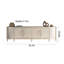 Modern Simple Solid Wood TV Cabinet Unfinished TV Stand for TVs up to 88"