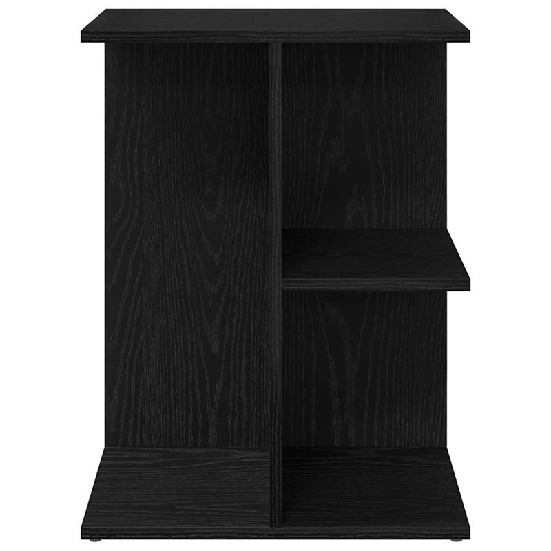 Sayaka 46.5cm W Manufactured Wood Bedside Table, Black, Individual