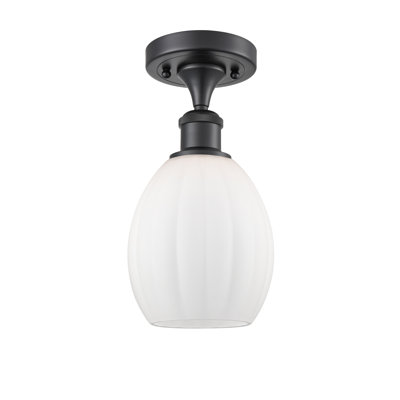 Plafonnier semi-encastré à 1 lumière 6 po Bolduc