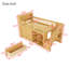 Lit mezzanine bas en bois avec escalier-1560739811