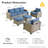 7 - Person Patio Furniture Set with Chairs, Outdoor Wicker Rattan Sectional Seating Group with Cushions, All Weather Sofa Conversation Set with Ottomans for Garden Backyard-1226673402