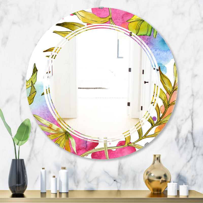 Miroir mural Triple C Foliage IV, H 31,5 po x l po
