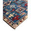 Tapis de couloir noué à la main de conception unique Serapi - bleu clair, 2 pi 7 po x 9 pi 6 po