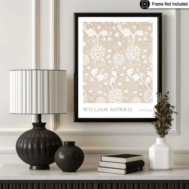 William Morris - tulipe sauvage No3, Unframed, Poster, 16"H x 20"W