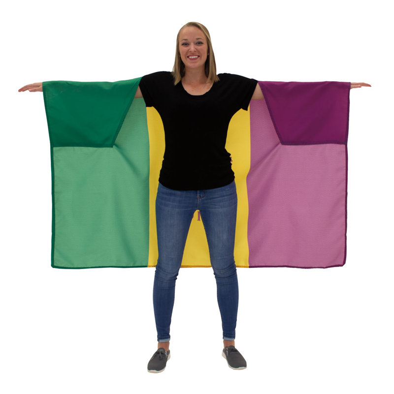 Drapeau de corps Mardi Gras 3 pi x 5 pi - Vêtements