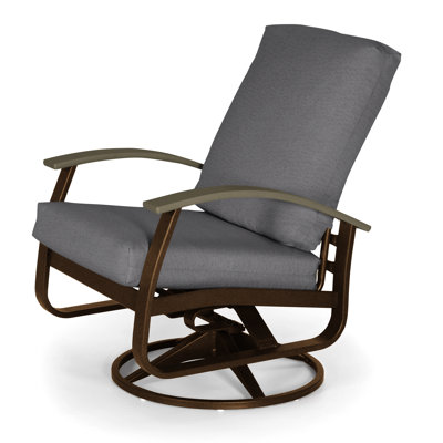 Askar Swivel Powder Coated Aluminum Outdoor Lounge Chair