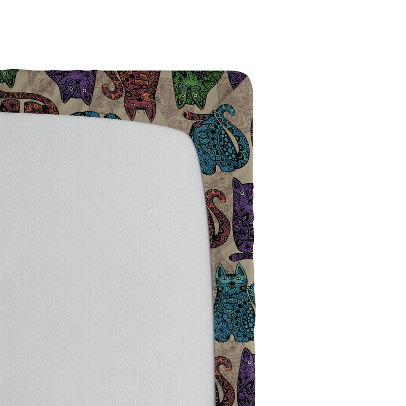 Multicolore Ambesonne, Drap-housse de taille très grand