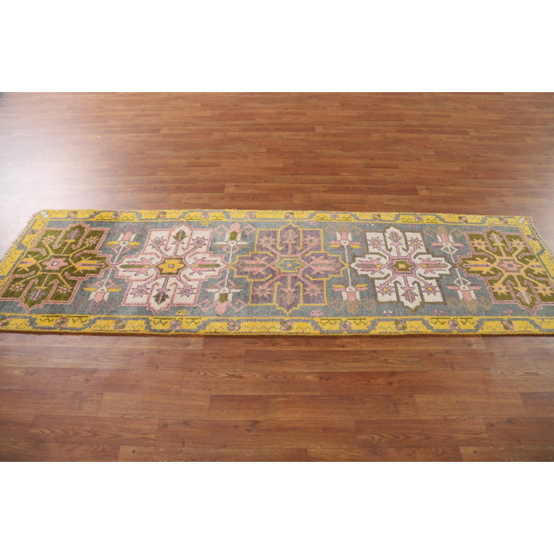 Tapis de couloir indien gris 3x8