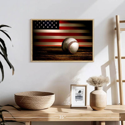 Baseball American Flag