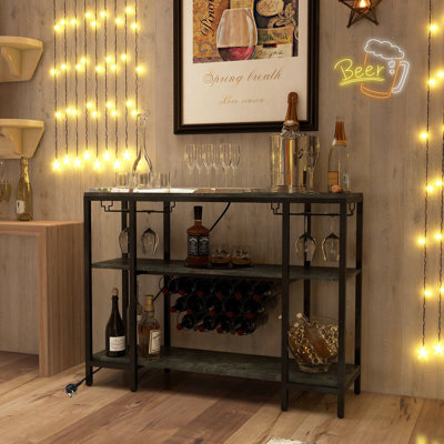 Ahseem Wine Bottle & Glass Rack
