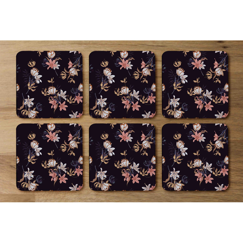Square 6 Piece Coaster Set