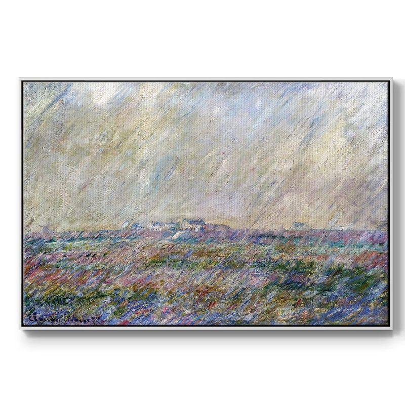 The Rain, 1886, reproduction d'art sur toile, H 27 po x l 41 po x P 2 po, Blanc
