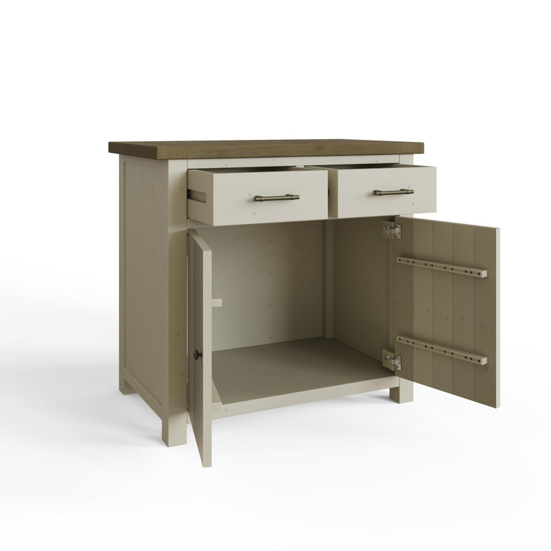 Brents 2 Door 2 Drawer Sideboard Buffet. Solid Reclaimed Pine Wood.