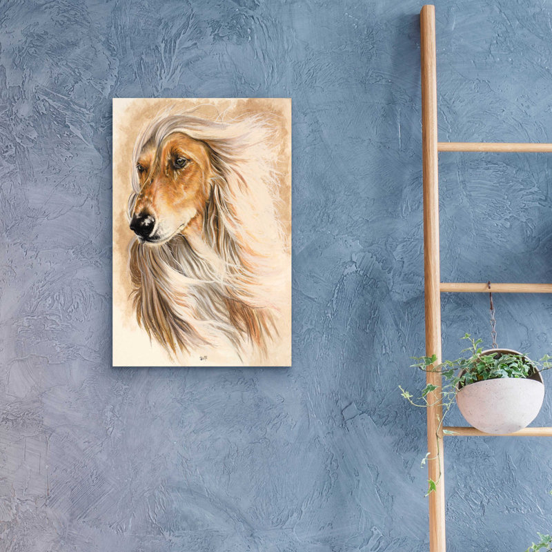«Afgan Hound» par Barbara Keith - impression sans cadre, L 16 po x H 24 po