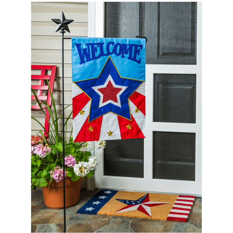 Tapis de porte d’extérieur antidérapant 28 po x 16 po star