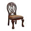 Ensemble de salle à manger 9 pièces Faya, table 76-112In, 8 chaises, bois massif brun cerise-120877892-120877889