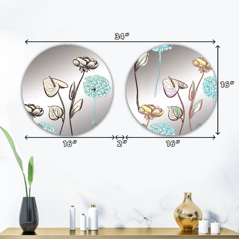 Ensemble de 2 miroirs sans cadre