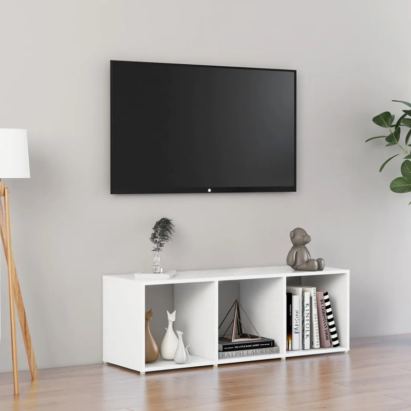 Dorline Unfinished TV Stand for TVs up to 48", White
