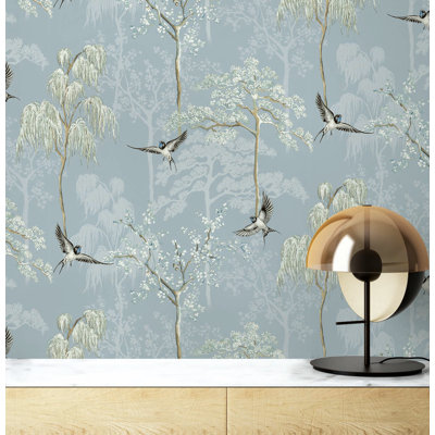 Daela Peel & Stick Floral Roll