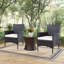 Chaise de patio avec coussin Duchesne
