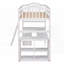 Lit mezzanine simple avec tiroirs, armoire et amp; Tablettes - aucun sommier nécessaire, robuste et amp; Spacieux-771845911-771845912
