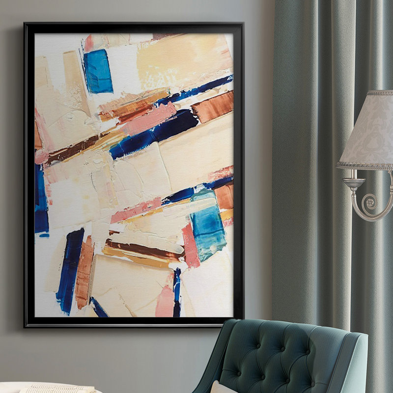 «Pivot Point II», reproduction encadrée de qualité supérieure - prête à être accrochée, H 42,5 po x l 30,5 po x P 1 po, Noir