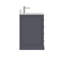 Maya 42 po Meuble-lavabo de salle de bain sans comptoir gris anthracite assemblé-124789680