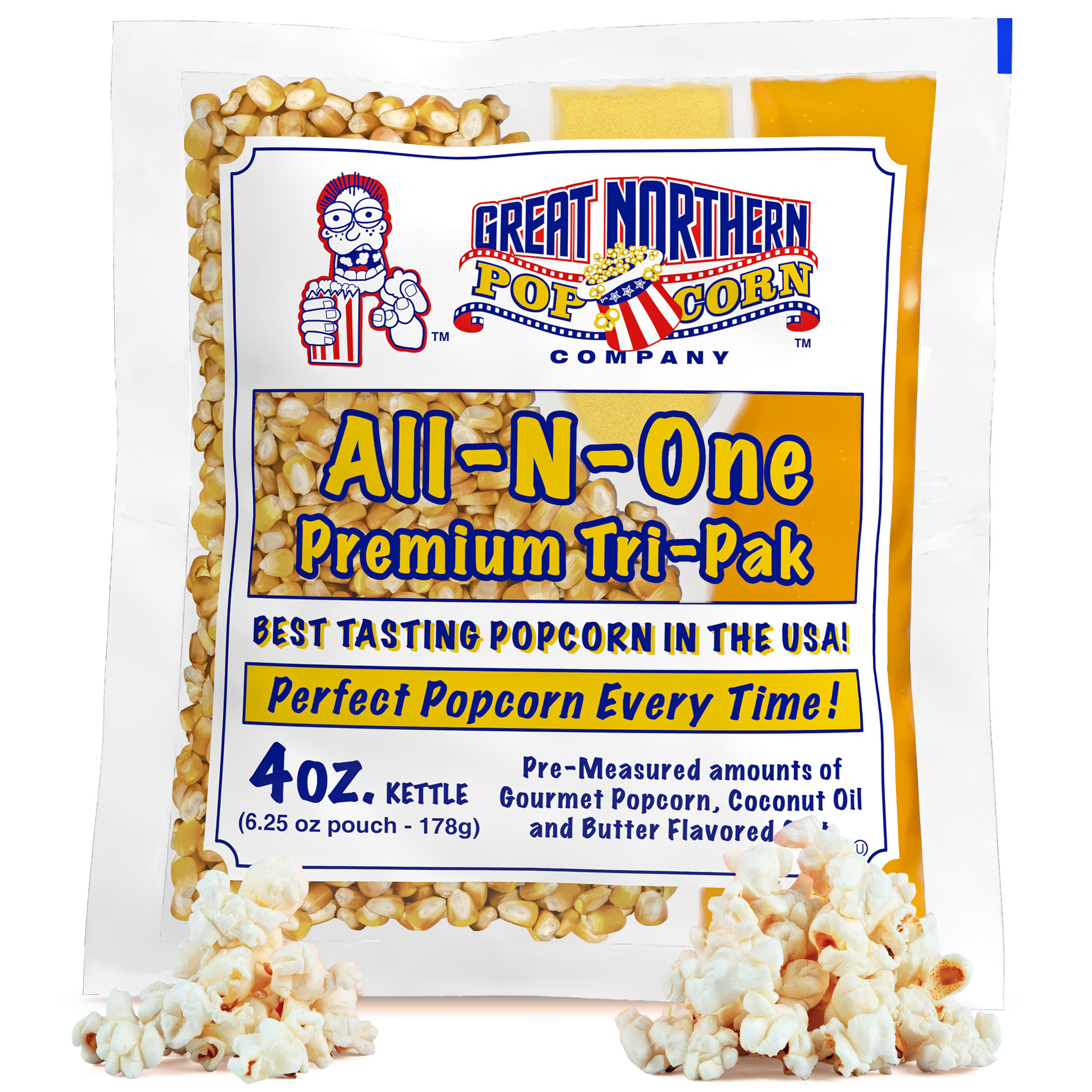 Great Northern Popcorn 4oz Popcorn Machine Popcorn Packets - Pre ...