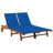 Faylee 80" Long Acacia Single chaise with Cushions-1746746619-1765017019