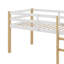 Lit mezzanine simple avec garde-corps et échelle-1817474383