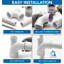4 in. x 4 in. x 2 in. PVC DWV 1/4 Bend 90° Elbow with Low Heel Inlet, Hub Plumbing Fitting for Drain, (15 Pack)
