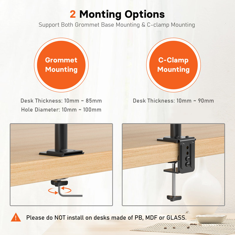 CT Global Multi-Screen Desktop Mount